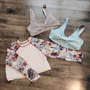 Light Color Crop Tank Top in Cream and Tan with Fitted Style